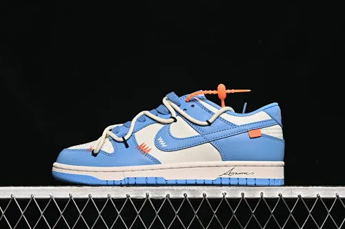 All categories Nk SB Dunk series Nk SB Dunk Low low-top sneakers Nike SB Dunk Low white and blue strap low-top casual sneakers DV0833-113